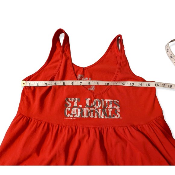 5th & Ocean St Louis Cardinals Red Tank Top Size Large - Picture 9 of 12